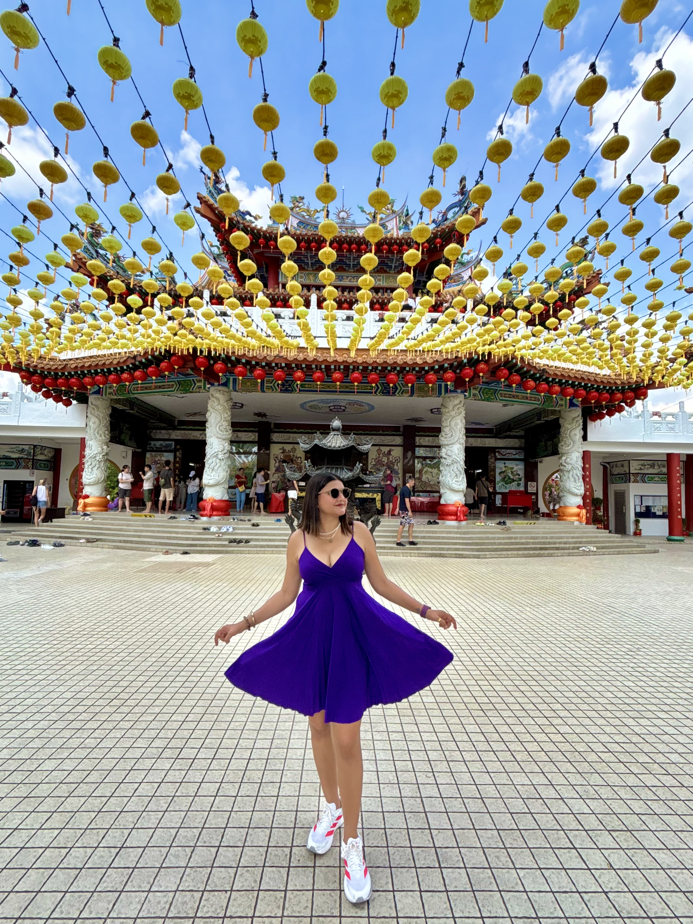 Thean Hou Temple Kuala Lumpur Malaysia Chinese temple with lanterns